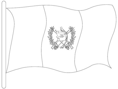 National symbol guatemalan flag coloring page independenceday flag coloring pages guatemalan flag guatemala flag