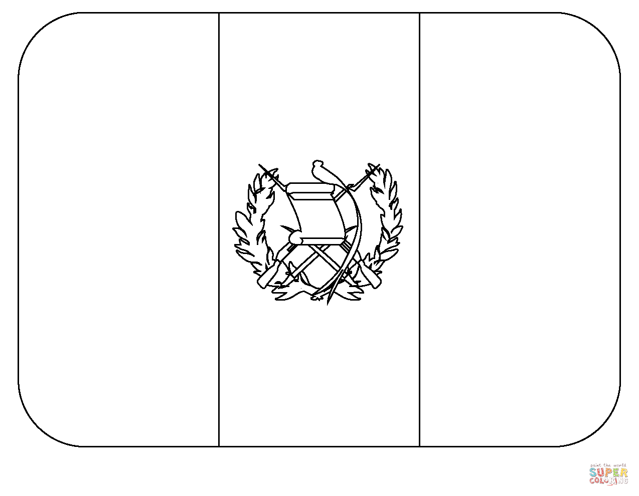 Flag of guatemala emoji coloring page free printable coloring pages