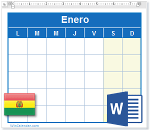 Calendario con dãas feriados bolivia