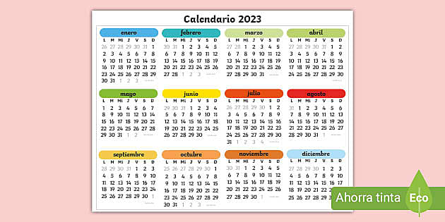 Calendario teacher