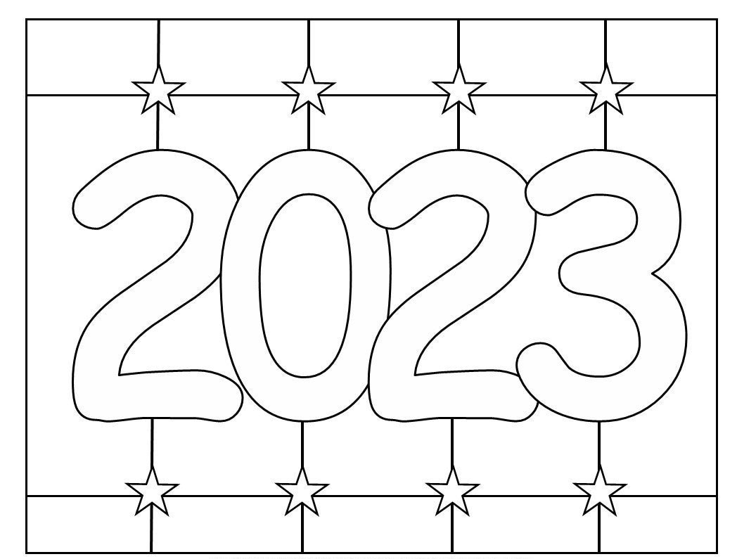 New years coloring pages