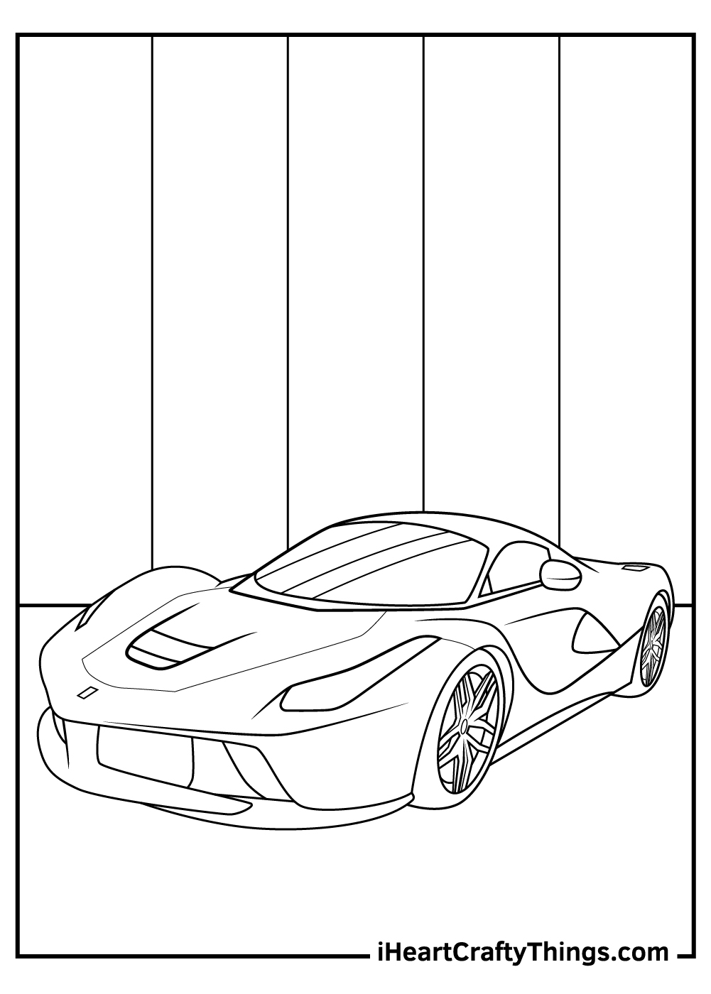 Ferrari coloring pages free printables