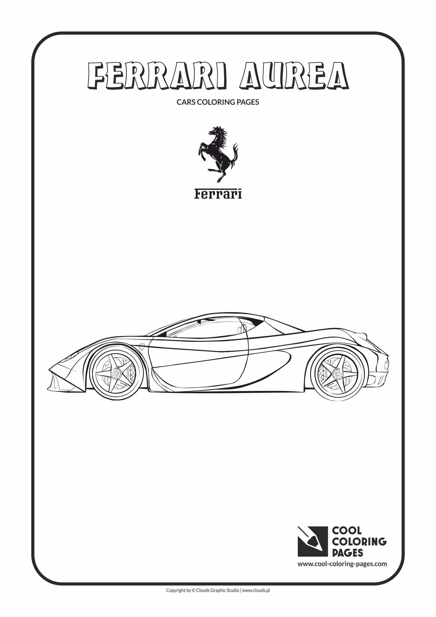 Cool coloring pages ferrari aurea coloring page