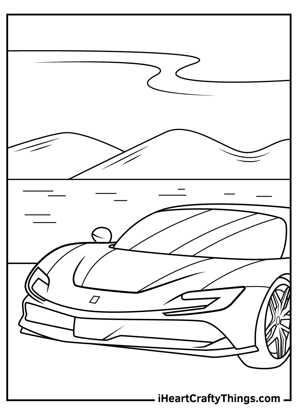 Ferrari coloring pages free printables