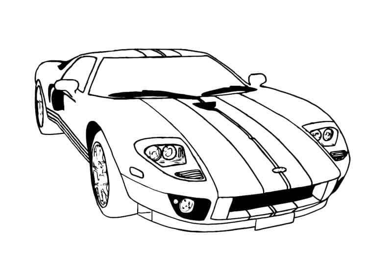 Nice ferrari coloring page