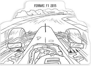 Ferrari giant colouring book for kids