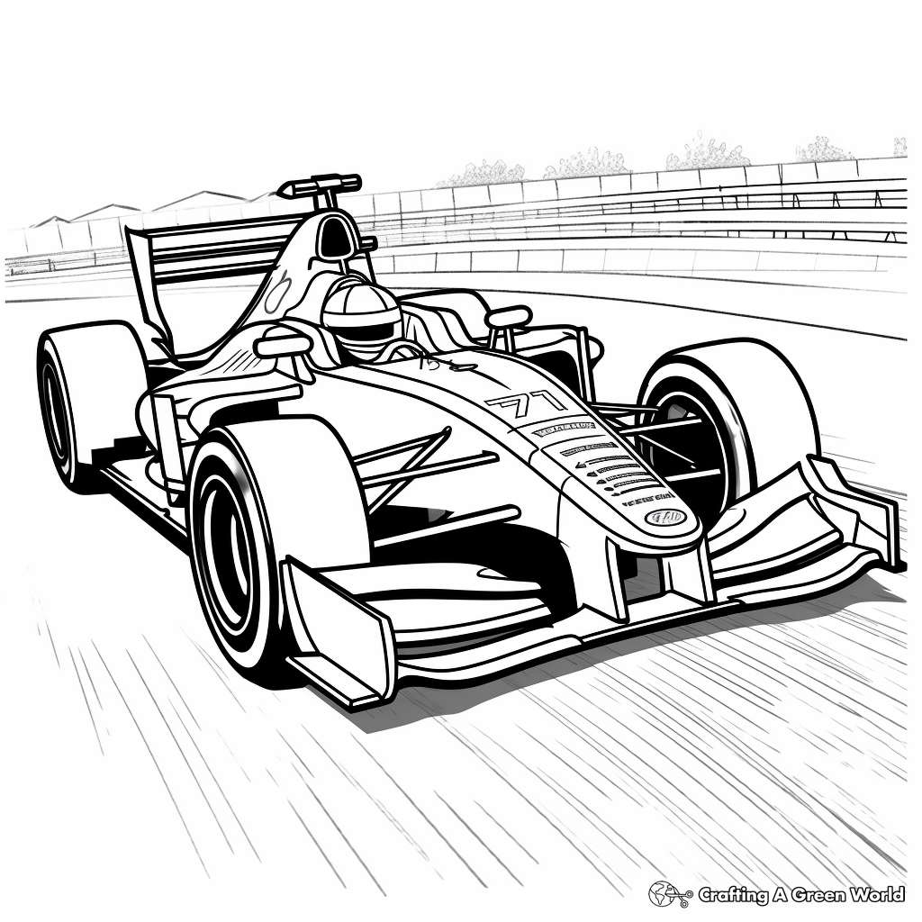 Race car coloring pages