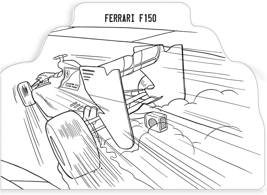 Ferrari giant colouring book for kids