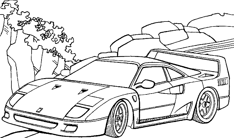 Coloring page ferrari â