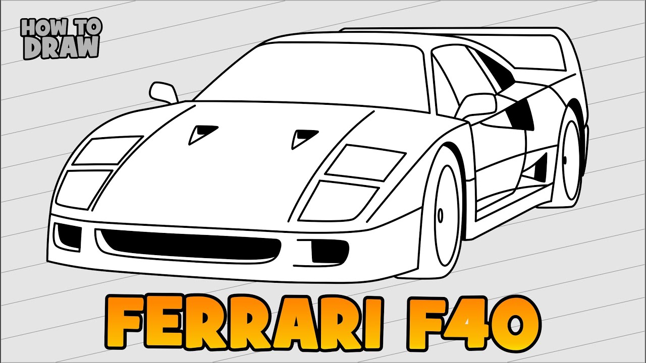 How to draw ferrari f