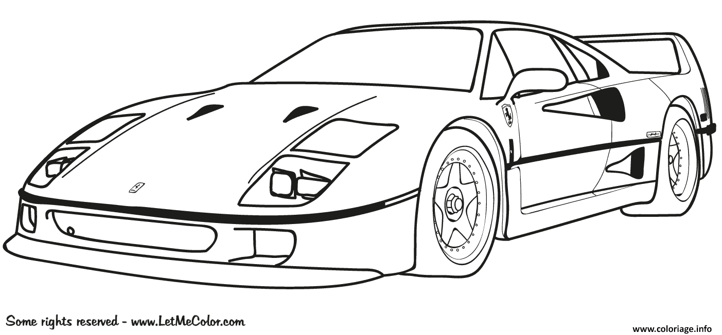 Coloriage ferrari f ã imprimer ferrari f ferrari coloriage