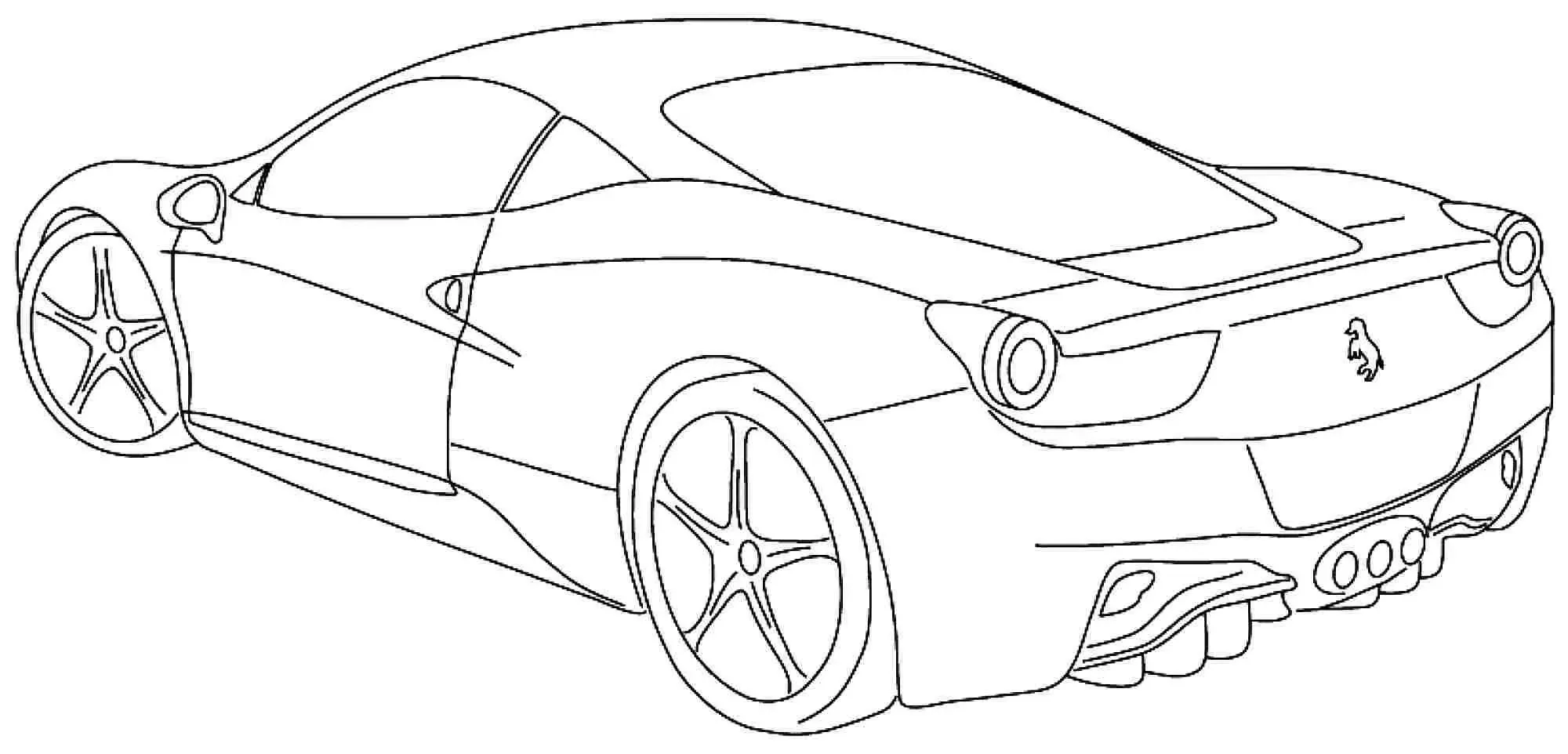 Free printable ferrari coloring pages pdf