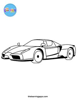 Ferrari printable worksheets coloring pages mcpo by the learning apps