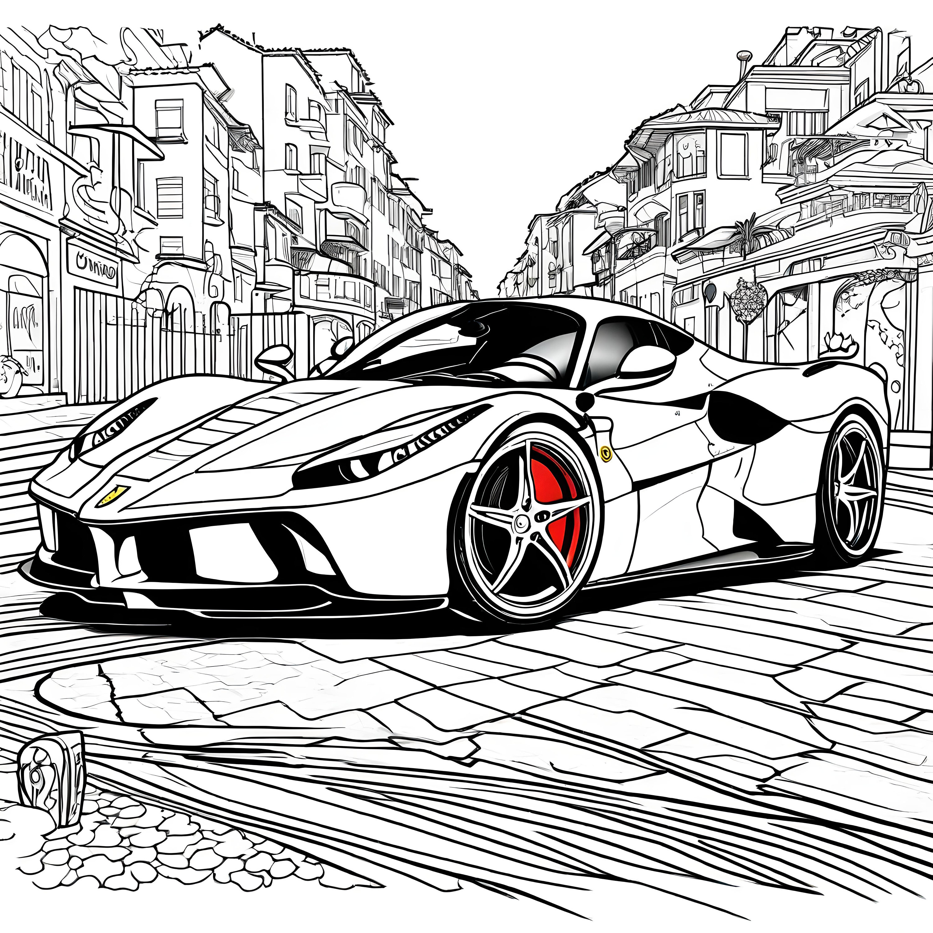 Super cars coloring lamborghini ferrari bugatti porsche pages