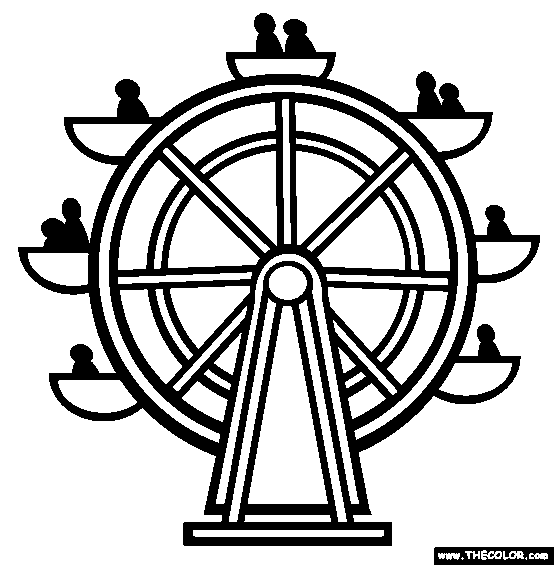 Ferris wheel coloring page free ferris wheel online coloring