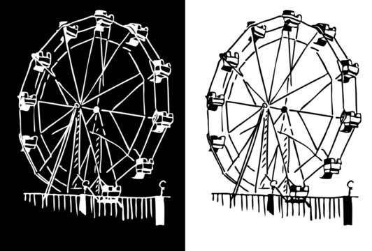 Ferris wheel drawing images â browse photos vectors and video