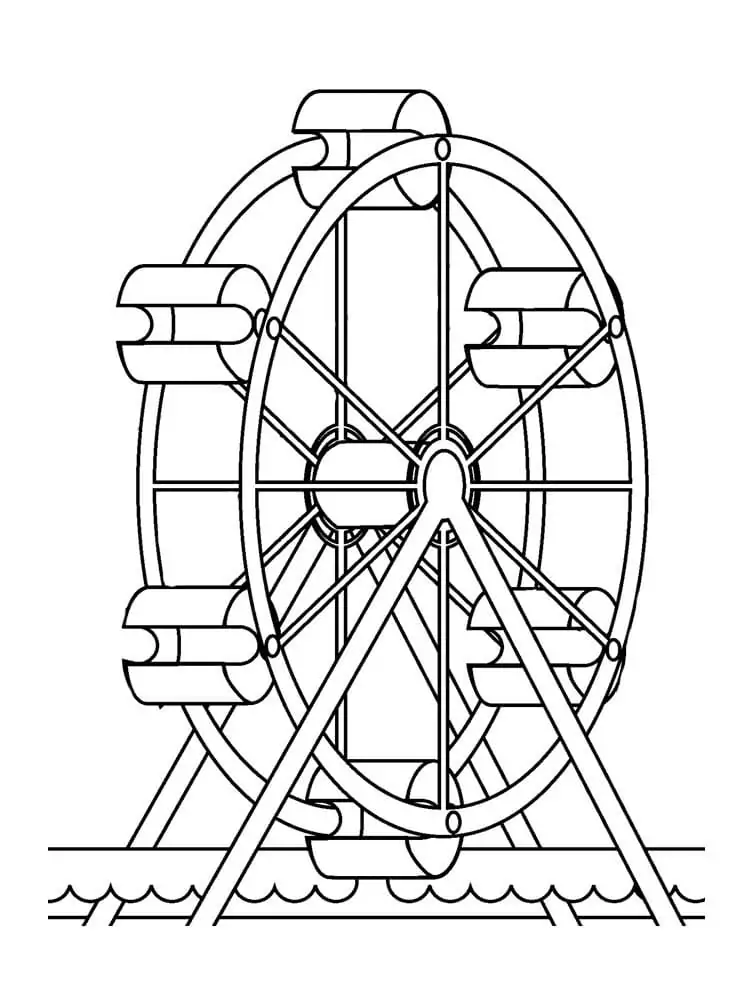 Ferris wheel malvorlagen