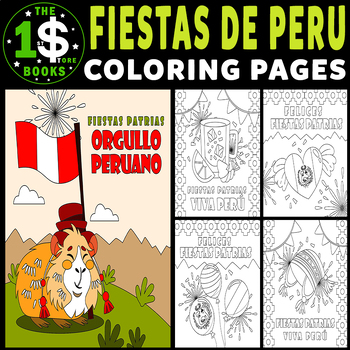 Fiestas patrias de peru coloring page july holiday coloring sheet