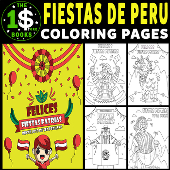 Fiestas patrias de peru coloring pages july holiday coloring sheets