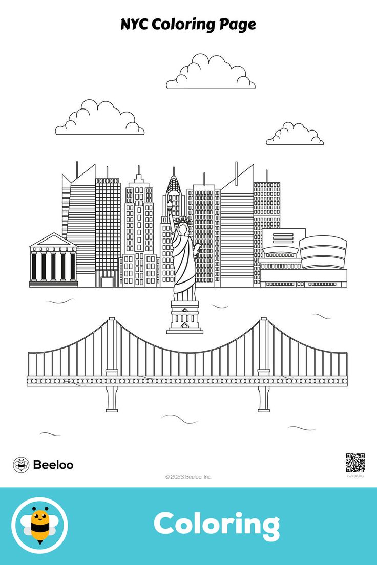 Nyc coloring page in coloring pages nyc new york city buildings
