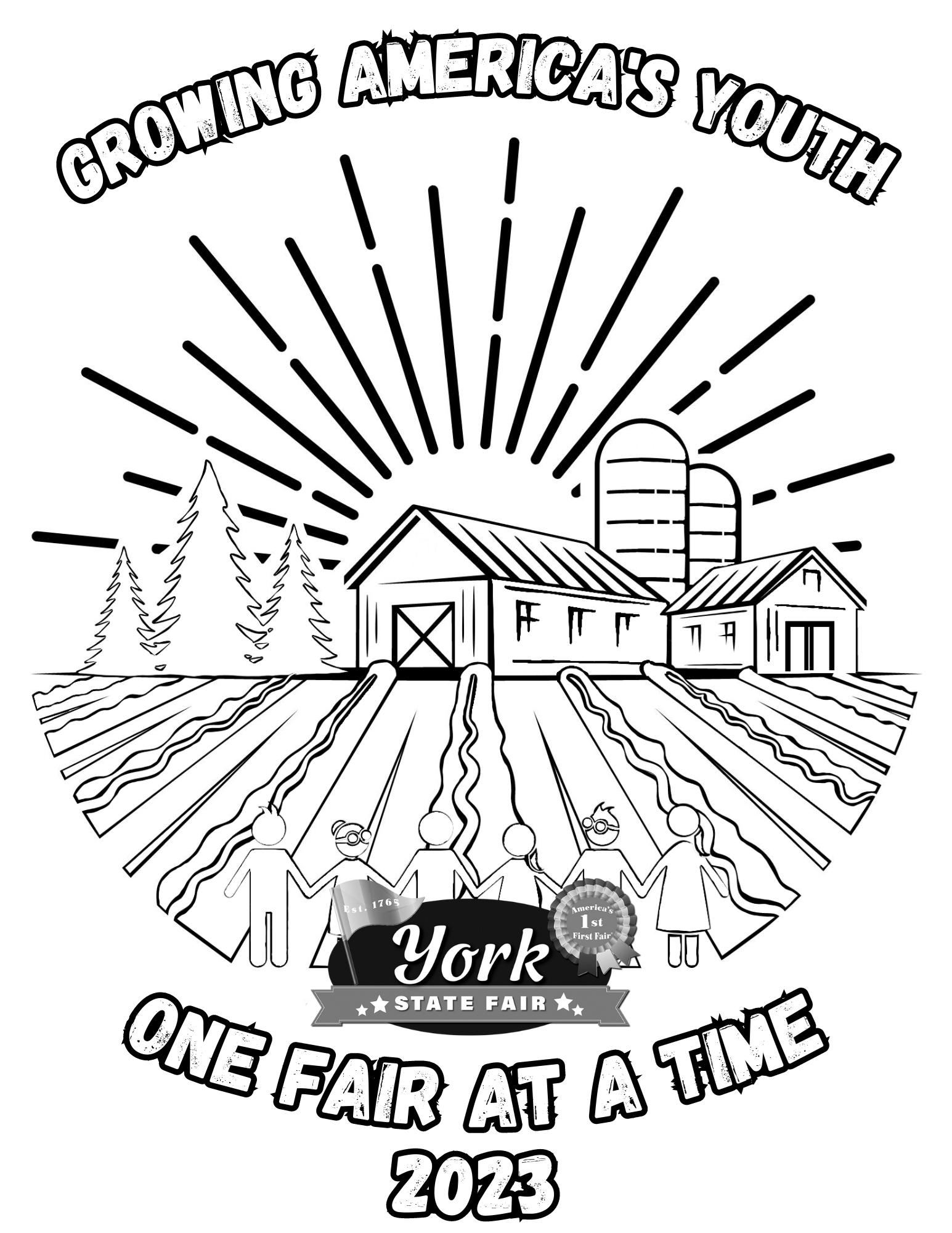 York state fair coloring page