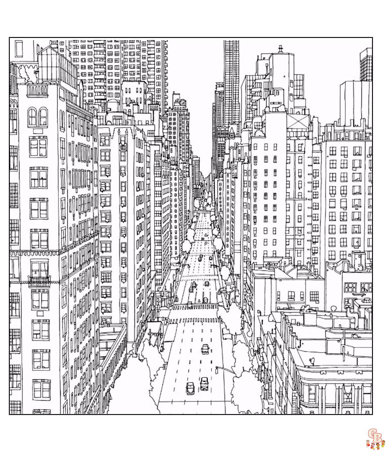 Printable new york coloring pages free for kids and adults
