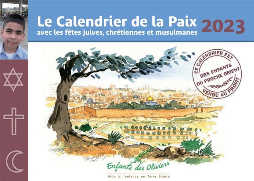 Calendrier de la paix avec les fãªtes juives chrãtiennes et musulmanes