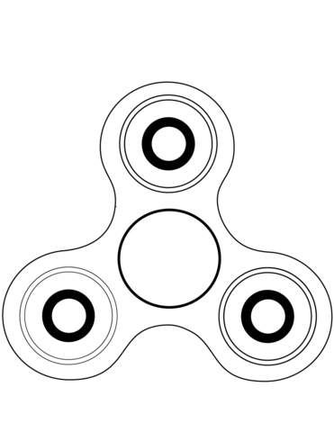 Fidget spinner coloring page free printable coloring pages