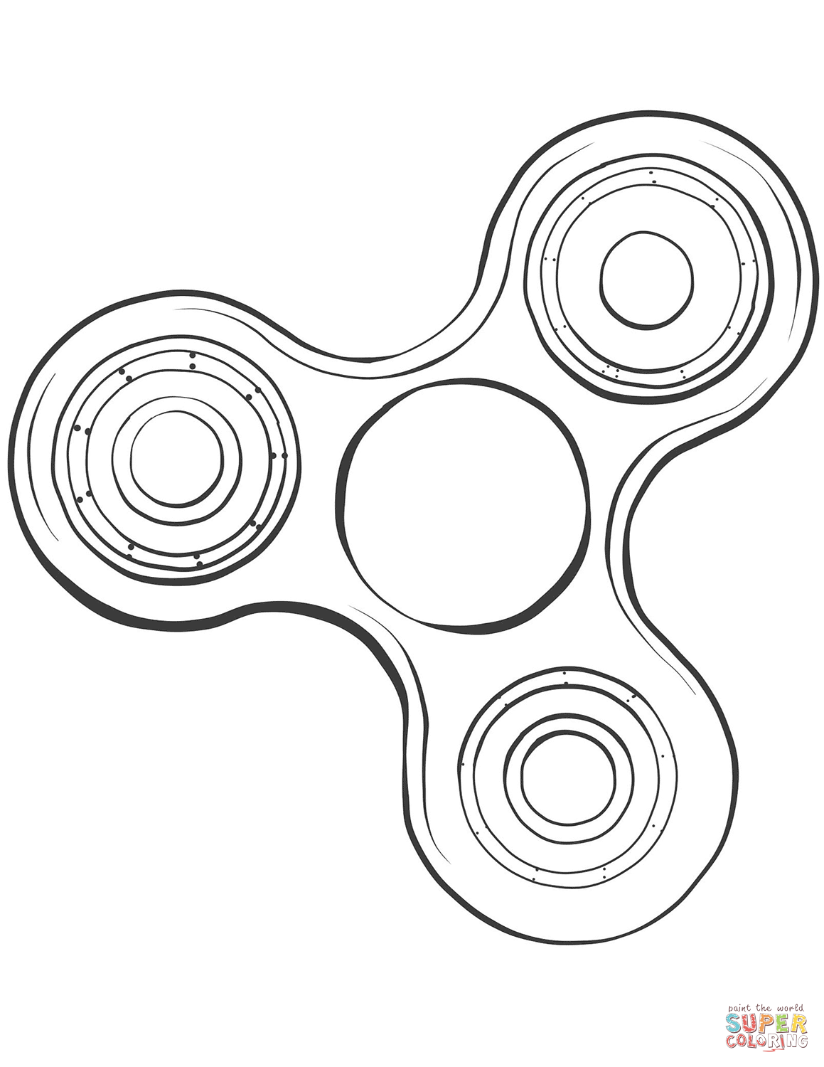 Fidget spinner coloring page free printable coloring pages