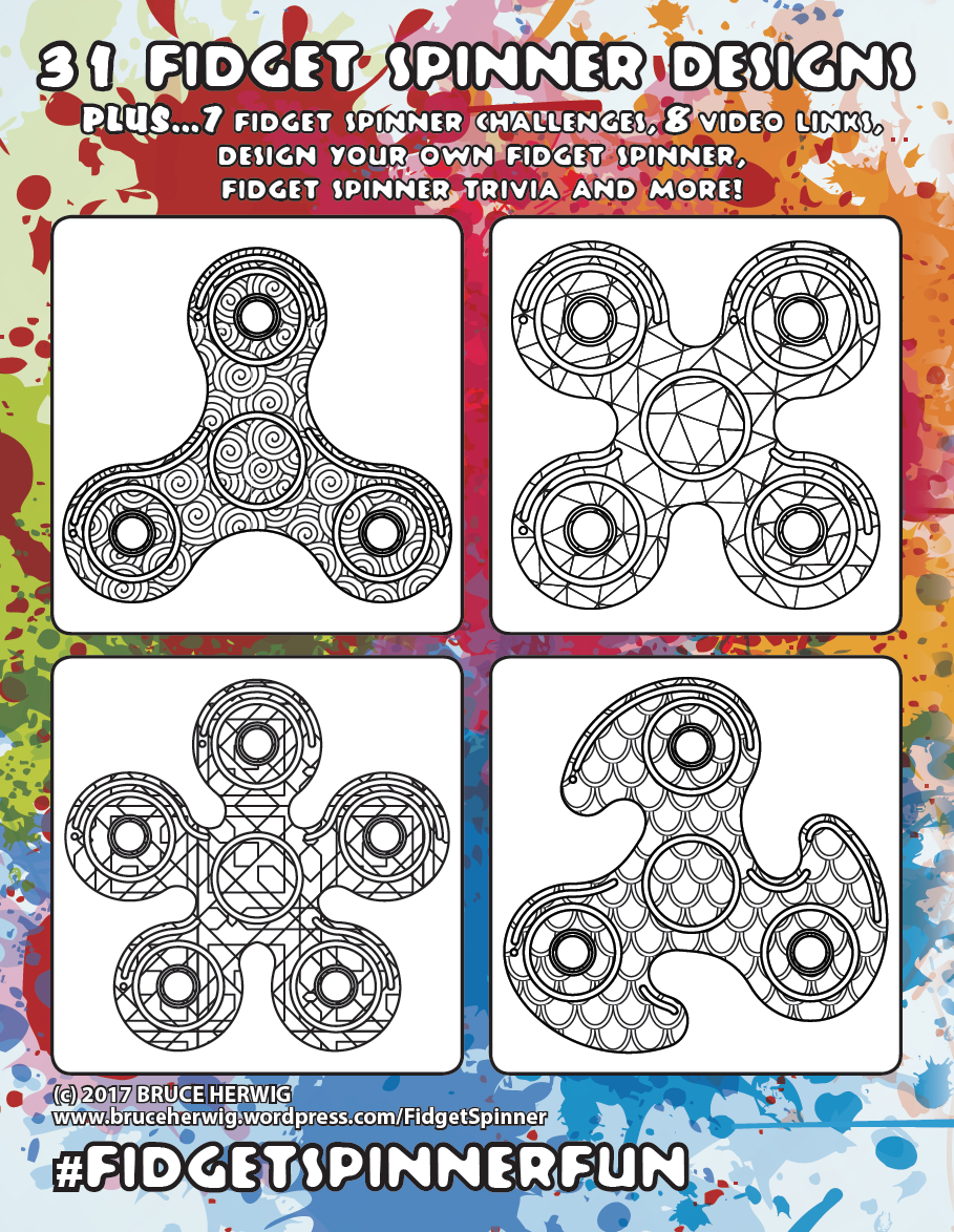 Fidget spinner fun coloring book â bruce herwig â redlands photographer