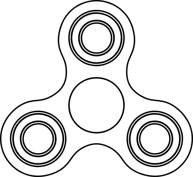 Marvelous picture of fidget spinner coloring page