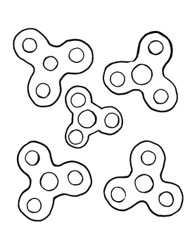 Design your own fidget spinner coloring sheet by art is basic tpt