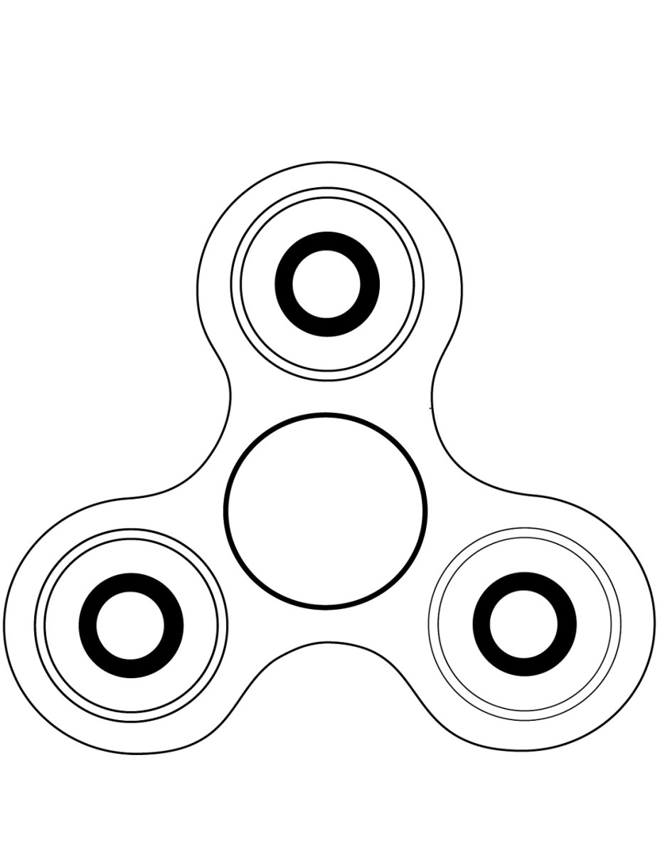 Fidget spinner coloring pages