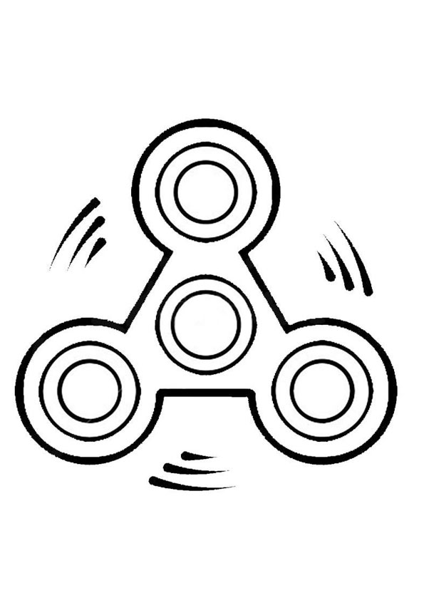 Coloring pages printable fidget spinner coloring page