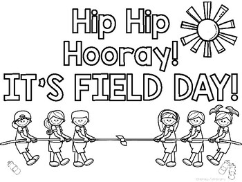 Field day coloring pages