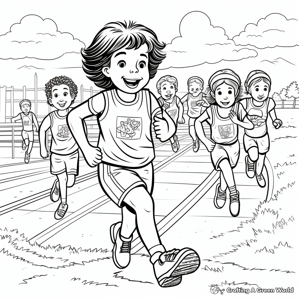 Field day coloring pages