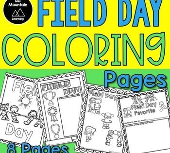 Field day coloring pages in