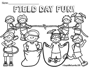 Field day fun freebie coloring and writing sheets by casey crumbley