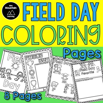 Field day coloring pages by mini mountain learning tpt