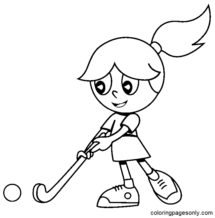 Field hockey coloring pages printable for free download