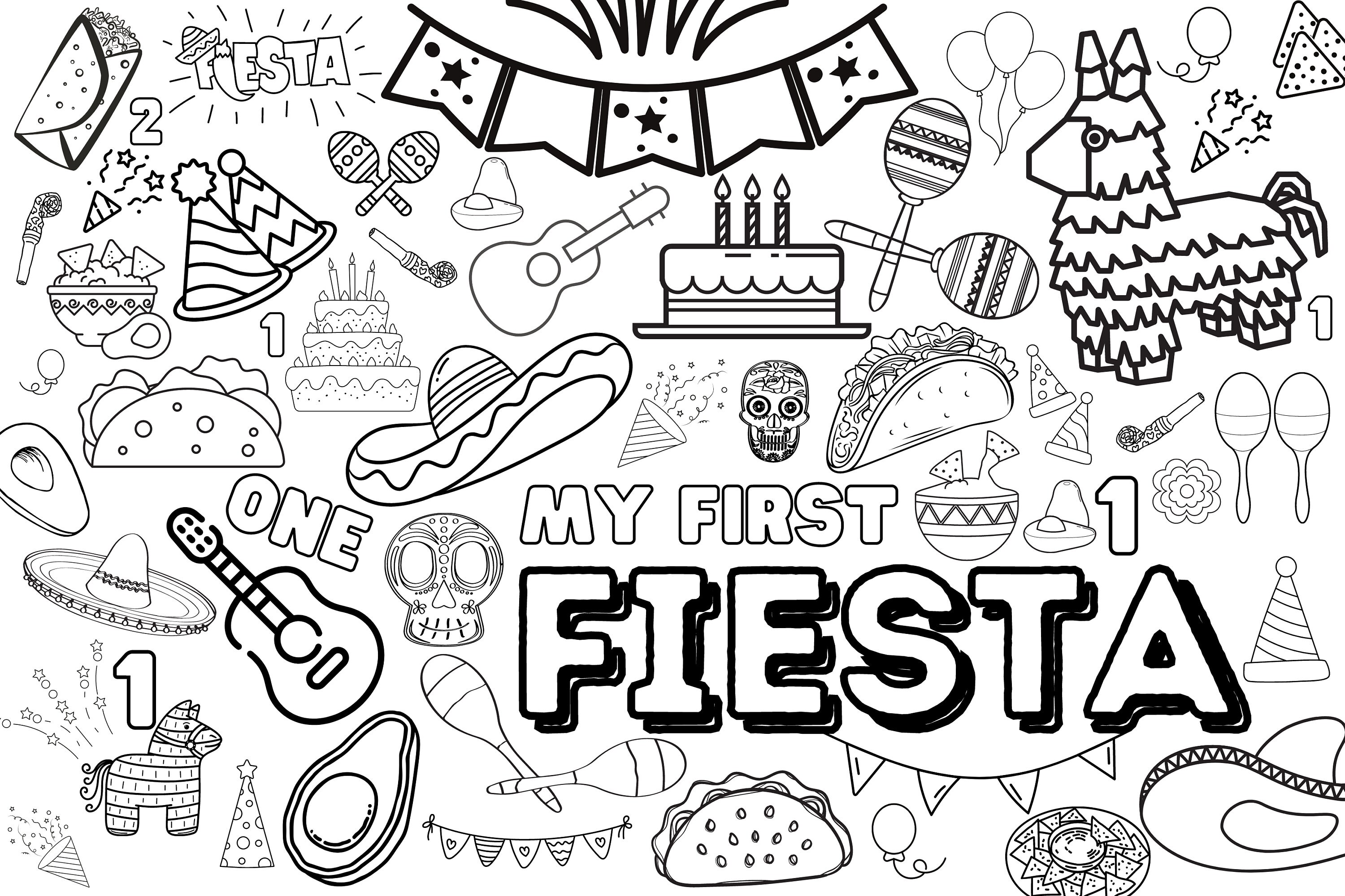 Fiesta coloring