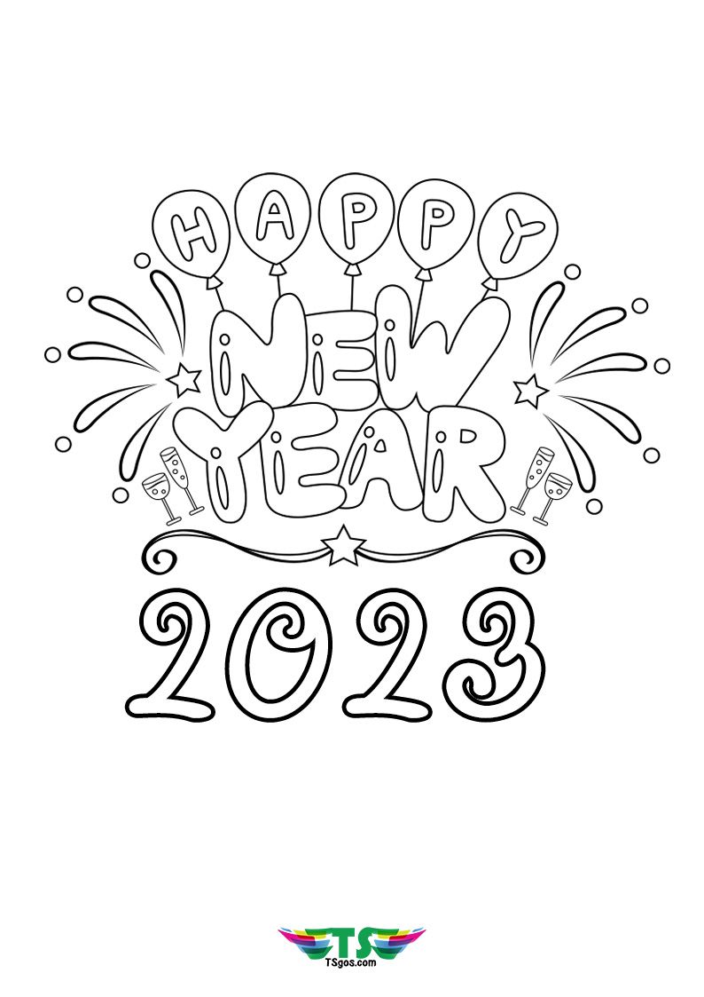 Best happy new year coloring page for kids coloring pages for kids coloring pages new year coloring pages