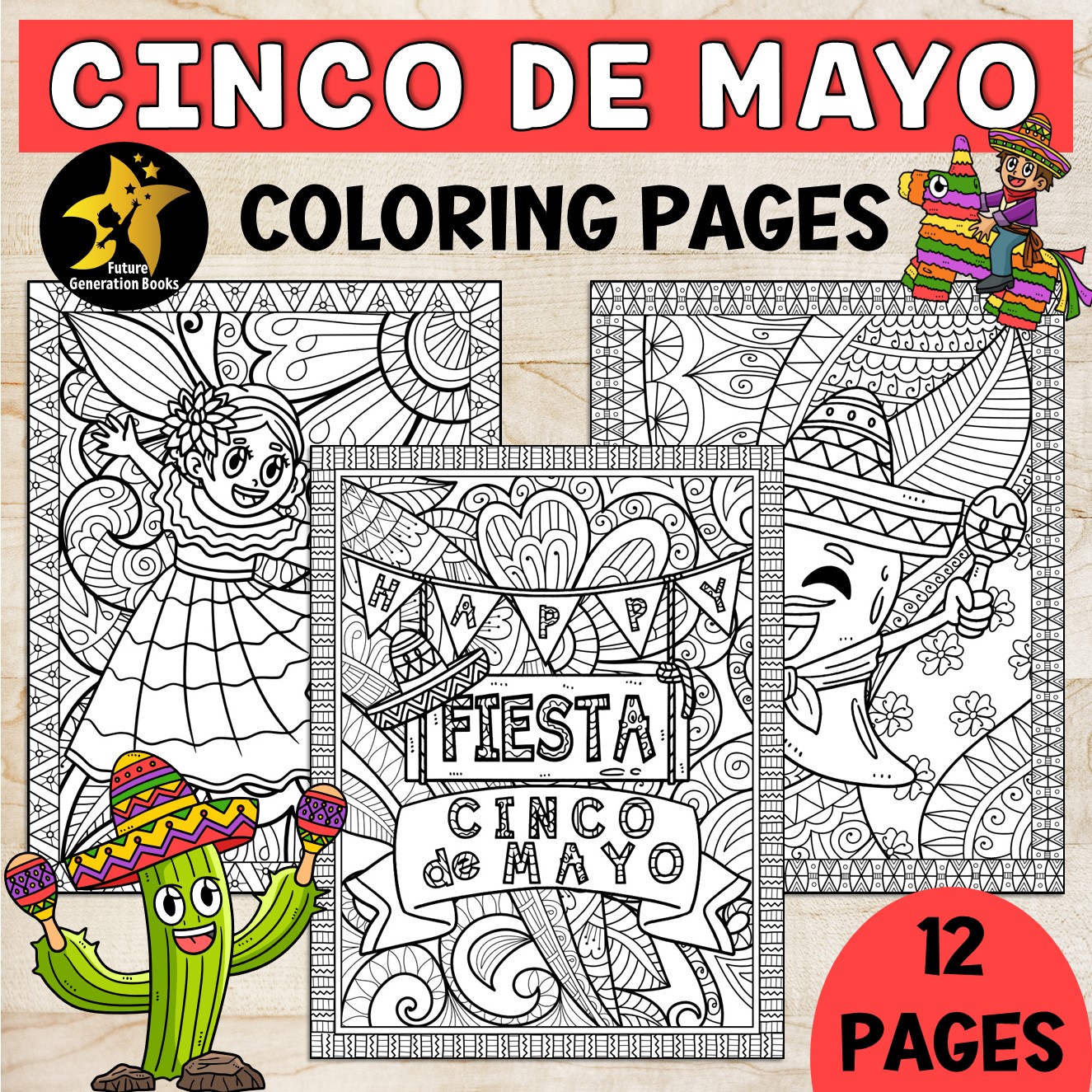 Cinco de mayo coloring pages mindfulness mexican fiesta coloring sheets activity may kindergarten made by teachers