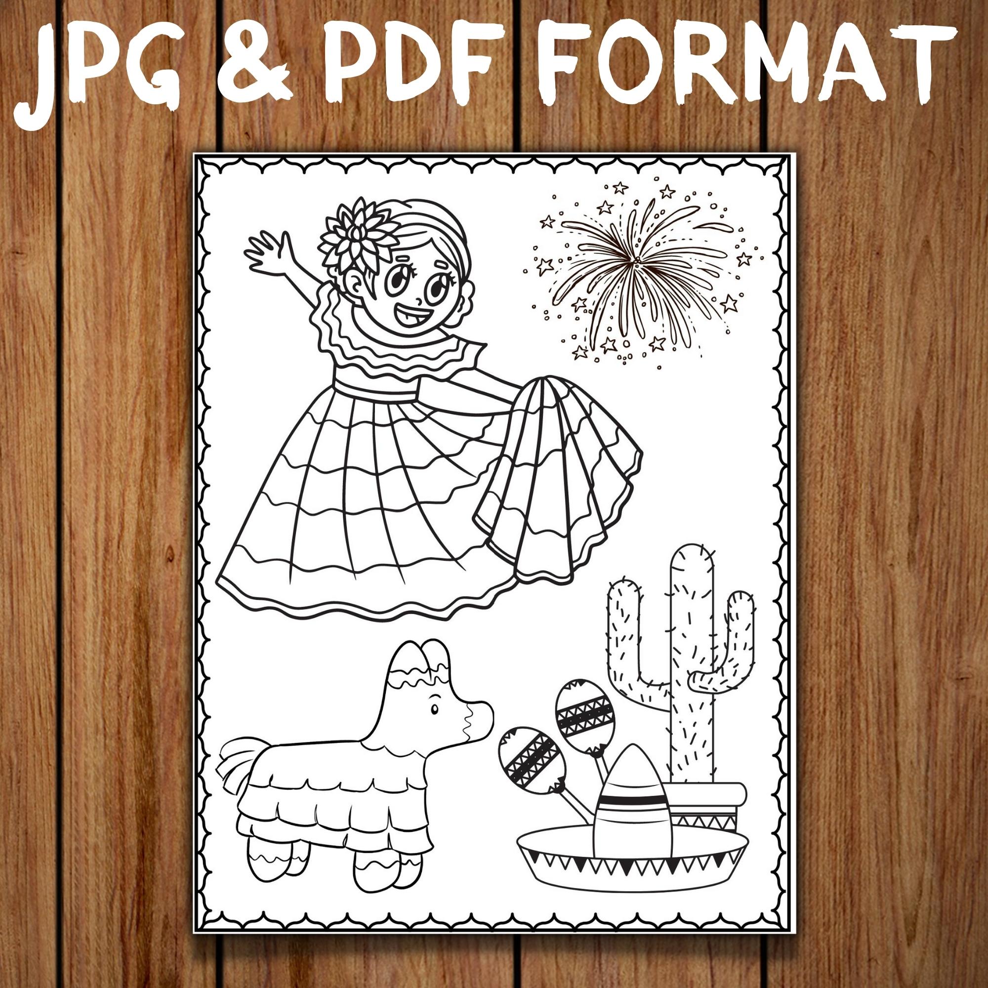 Cinco de mayo coloring pages mexican fiesta cinco de mayo coloring sheets made by teachers