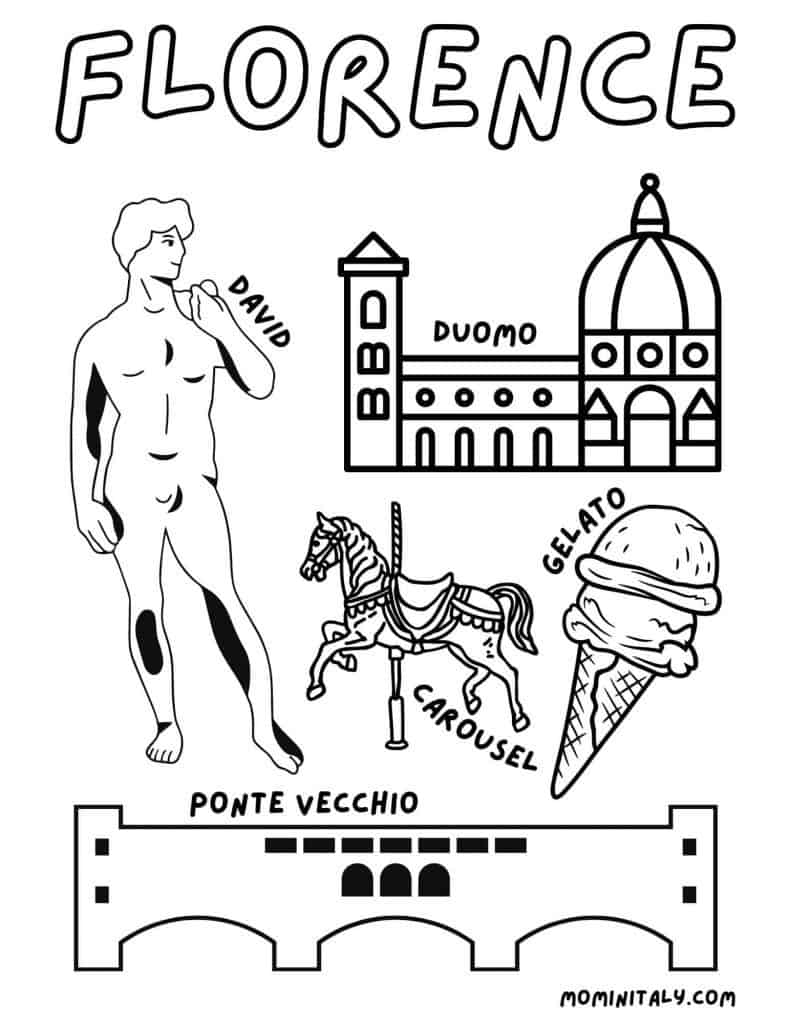 Italy coloring pages