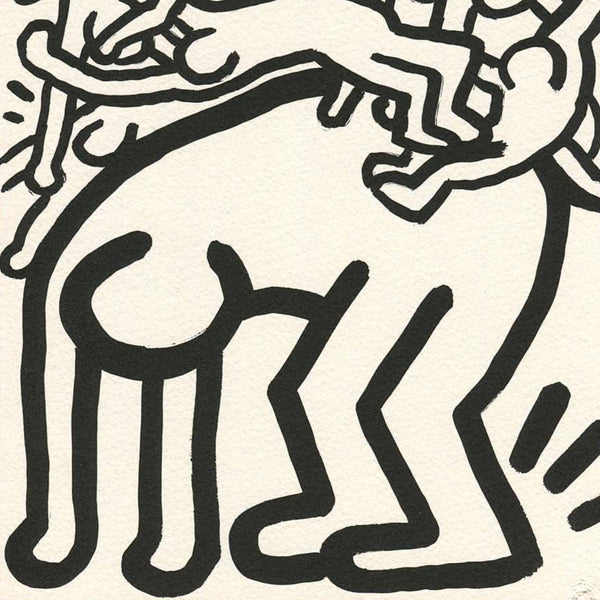 Keith harings fight aids worldwide print