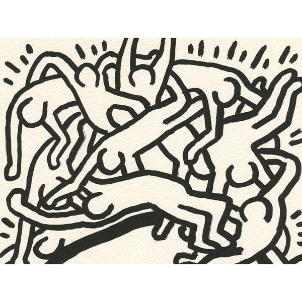 Keith harings fight aids worldwide print