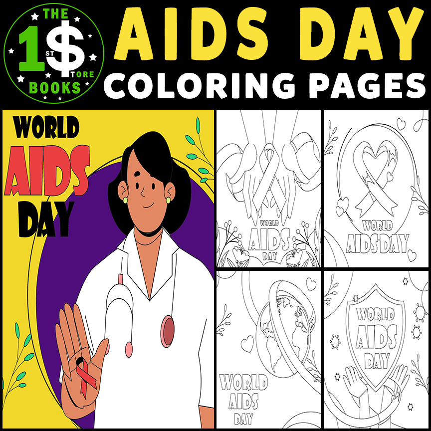 World aids day coloring pages december holiday coloring sheets made by teachers