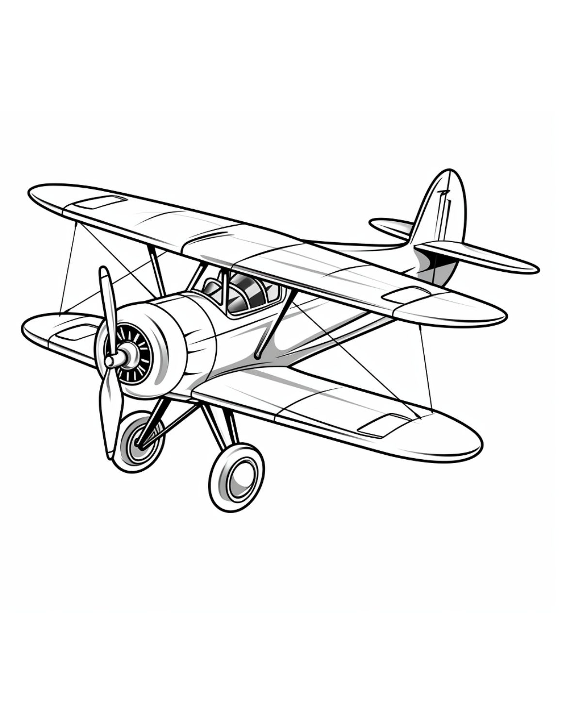 Airplane coloring pages