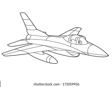 Jet coloring page photos and images